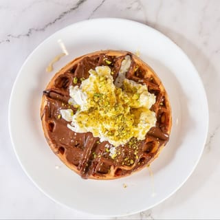 Belgian Waffle Cream / وافل بلجيكي مع كريمة