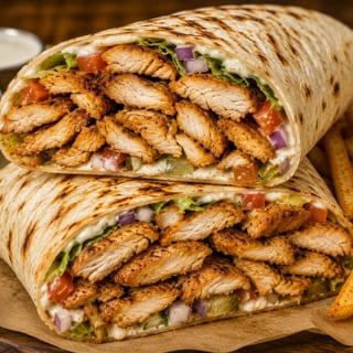 Double Chicken Shawarma Sandwich / ساندويش شاورما دجاج مضاعف